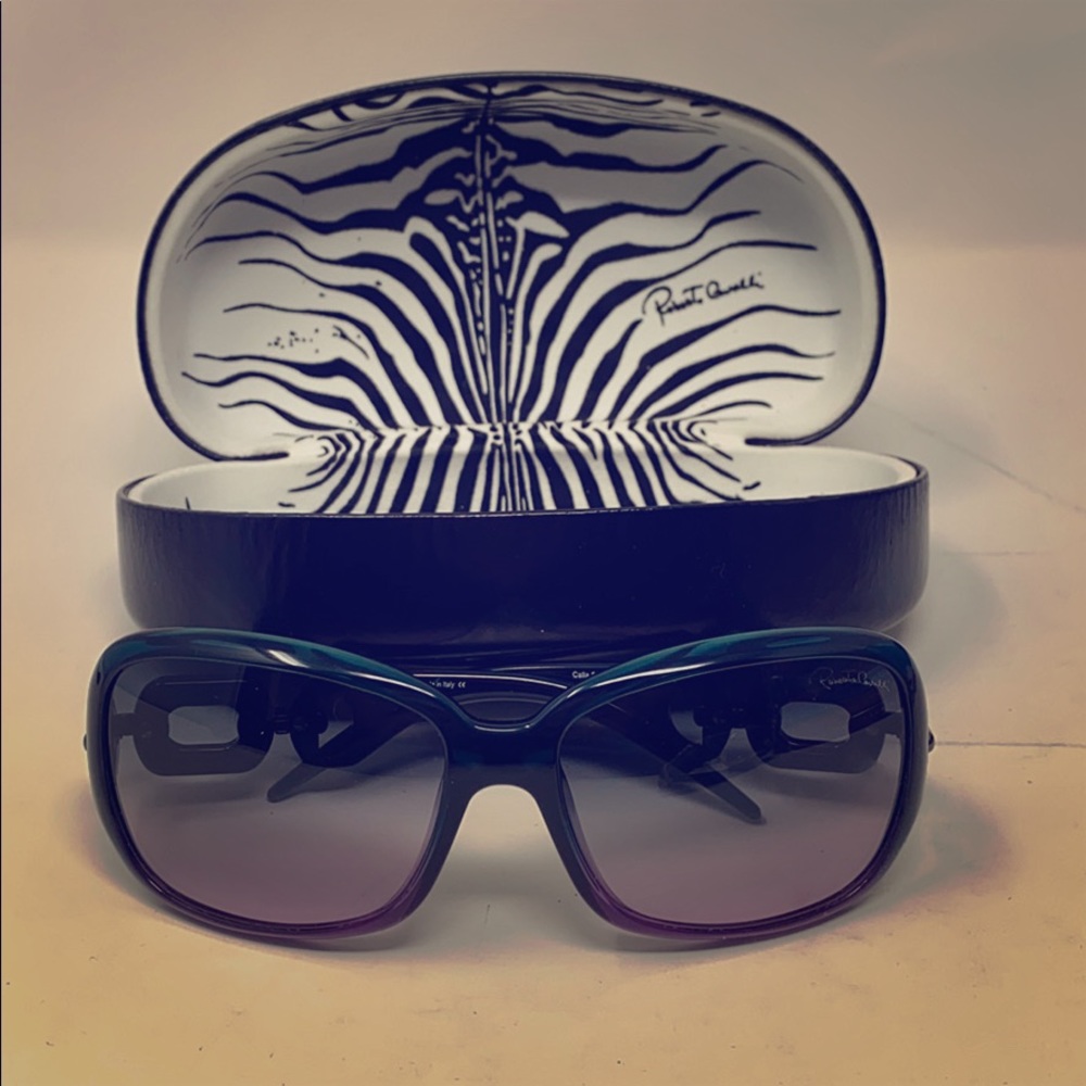 ROBERTO CAVALLI Purple and Green Sunglasses